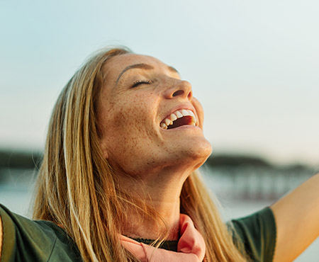 Woman Outdoor Happy Portrait Female Smiling