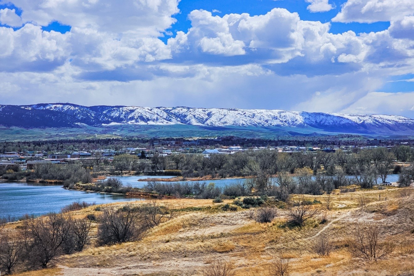 Scenic View Of The Landscapes Around Casper Wyomi